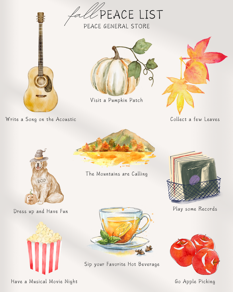 The Peace General Store Fall Fun Bucket List