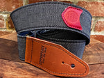 Copperpeace Herringbone Bass Guitar Strap Signature Copperpeace Pick Pocket in red