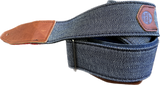 Copperpeace Herringbone Guitar Strap with Signature Copperpeace Pick Pocket in brown
