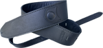 Copperpeace Black leather Homerun guitar strap AlI Black Leather w/ Debossing - Copperpeace imprint