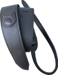 Copperpeace_Homerun_Black_leather_guitar_strap_AlI_Black_Leather_with_Debossing