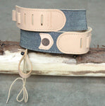 Herringbone Leather Banjo Strap