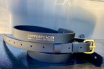 Copperpeace Old Style Skinny Guitar Strap in Black Leather